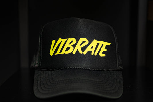 VIBRATE Black Foam Trucker