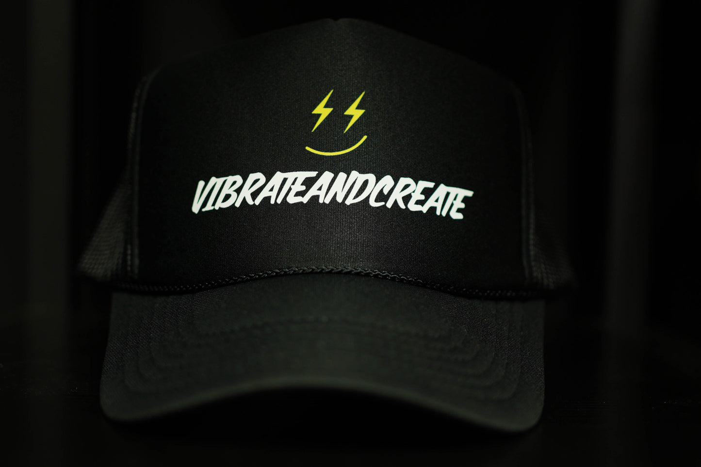 VibrateAndCreate OG Black Foam Trucker